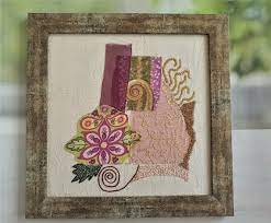 Abstract Hand Embroidery Wall Art