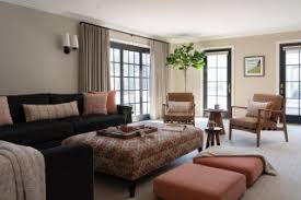 gray floor living room with beige walls