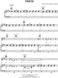Música, danza, teatro y el amor es triste vals largo. Antonio Carlos Jobim Triste Sheet Music In A Major Transposable Download Print Sku Mn0109561