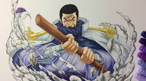 Drawing Admiral Fujitora (Issho) - One Piece - YouTube