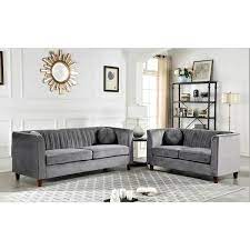 Us Pride Furniture Lowery 55 In Grey