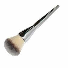silver powder makeup brush