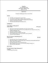 Security Supervisor Resume Simple Resume Format