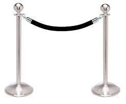 stanchion kit with 6 l velour rope