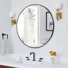 Black Frame Wall Mirror Set