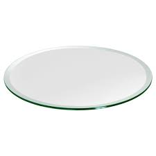 By fab glass and mirror (2) 36 in. Round Glass Table Top Custom Annealed Clear Tempered 1 2 Thick Glass With Beveled Polished Edge For Dining Table Coffee Table Home Office Use 30 L By Troysys Amazon In Home Kitchen