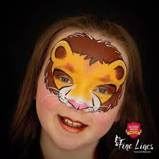 lion face paint tutorial