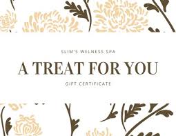 White And Cream Floral Spa Gift Certificate Templates By Canva