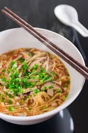 An easy 8-minute hot and sour ramen loaded with mushrooms ...