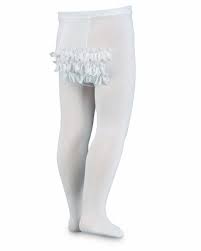 Jefferies Socks Baby Girls Lace Rumba Ruffle Backside Tights