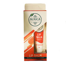 aurica lip balm with wheat germ oil