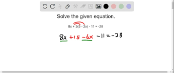 solve multi step equations example 3