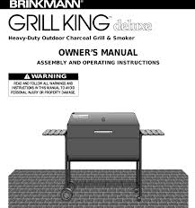 brinkmann grill king deluxe heavy duty