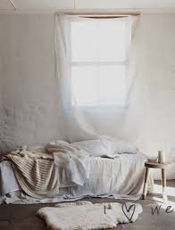 scandinavian decor with white bedding
