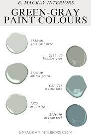 green gray paint colours from benjamin
