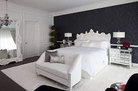 36 black white bedrooms photos and