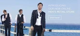* suits range from the traditional black dinner suit and tuxedo right through to the latest fashion in charcoal, grey, beige and navy suits. Ferrari Formalwear Stores Wedding Dresses Suit Hire Store Locations