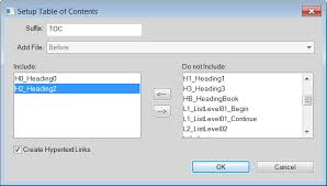Generate A Table Of Contents Or List