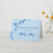 Congratulations Baby Boy Card Zazzle Com