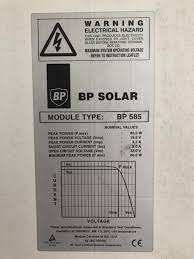 solar panel bp solar bp585f 85wp