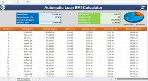 excel loan emi calculator free