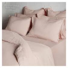 Soft Pink Linen Bedding Collection By