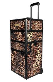 nyx leopard cosmetic train case