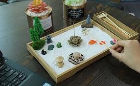japanese miniature rock sand zen garden