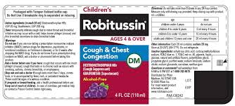 childrens robitussin cough and chest