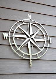 Nautical Compass Rose Metal Wall Art