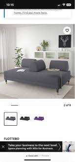 ikea flottebo sofa bed with side table