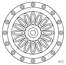 Colouring pages of a flower. Flower Pattern Coloring Pages Coloring Home