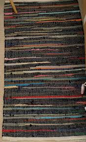 multi coloured striped cotton chindi rug