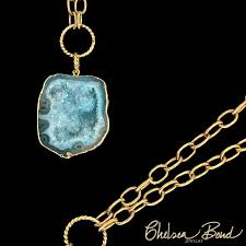 grand cayman druzy and br necklace