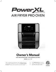 user manual powerxl air fryer pro gla