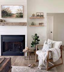 Floating Shelves Around Fireplace Ideas