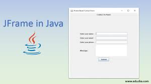 jframe in java learn methods and how