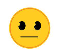 Neutral face and expressionless face show a deliberate lack of pensive face and disappointed face are the two main sad face emoji. Straight Face Emoji Stock Illustrations 354 Straight Face Emoji Stock Illustrations Vectors Clipart Dreamstime