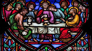 Wall Mural Last Supper Stained Glass