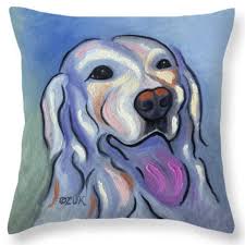 Colorful Abstract Yellow Labrador