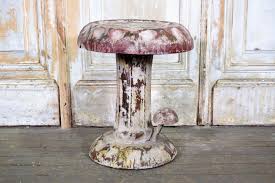 Sold At Auction Metal Mushroom Stool