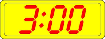 Digital Clock 3:00 Vector for Free Download | FreeImages