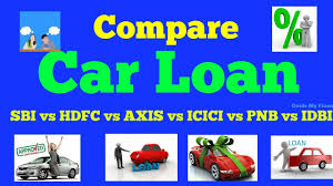 Detail Car Loan Comparison Sbi Vs Hdfc Vs Icici Vs Axis Vs Pnb Vs Idbi