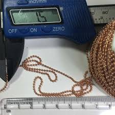 ball chain 1mm 2meter copper color