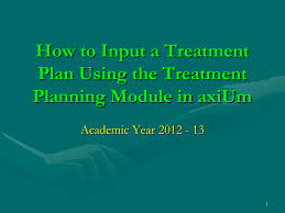 How To Use The Treatment Planning Module