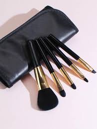 5pcs makeup brush set with storage bag