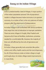 essay on an indian village an indian