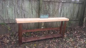 Rustic Sofa Table Console Entryway