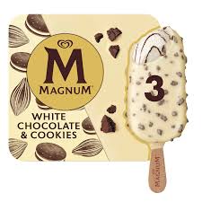 magnum white chocolate cookies ice