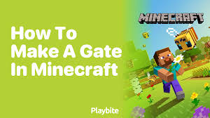 how to make a gate in minecraft a